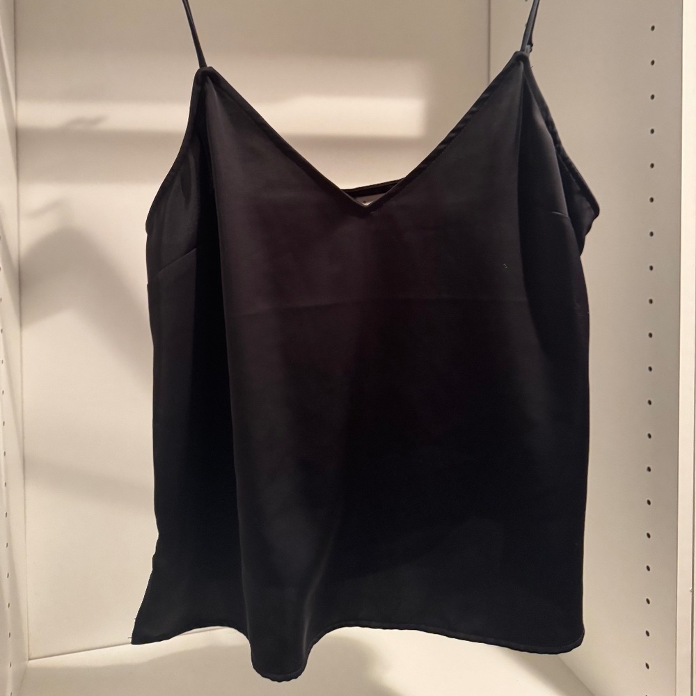 Silky Black Cami